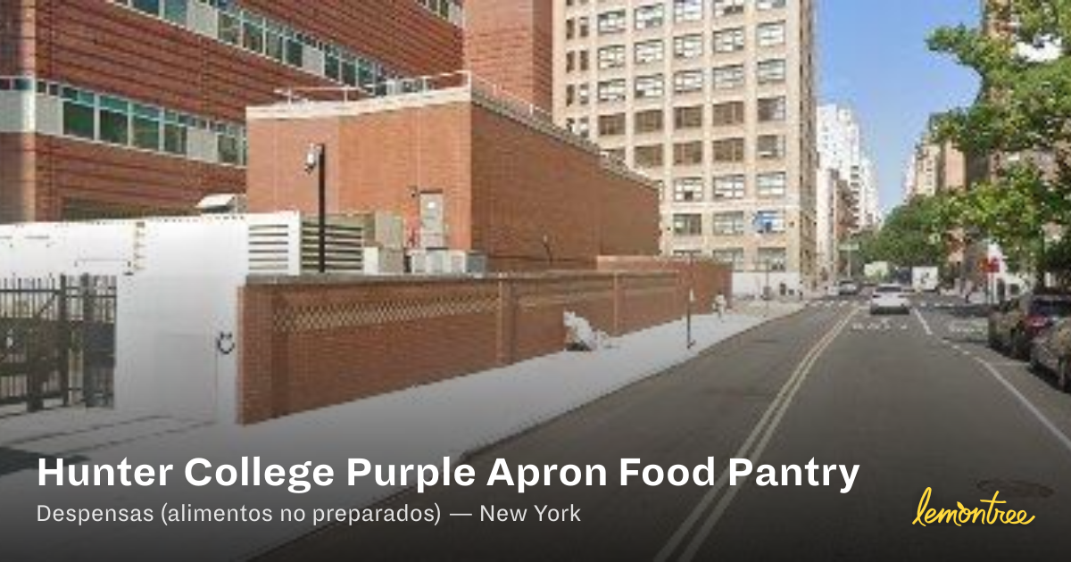 Hunter College Purple Apron Food Pantry — Lemontree