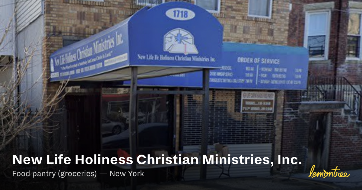 New Life Holiness Christian Ministries, Inc. — Lemontree
