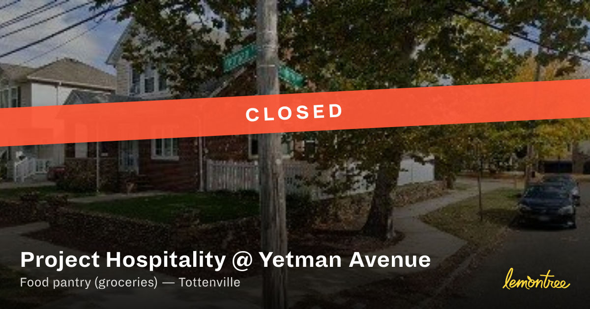 Project Hospitality @ Yetman Avenue — Lemontree