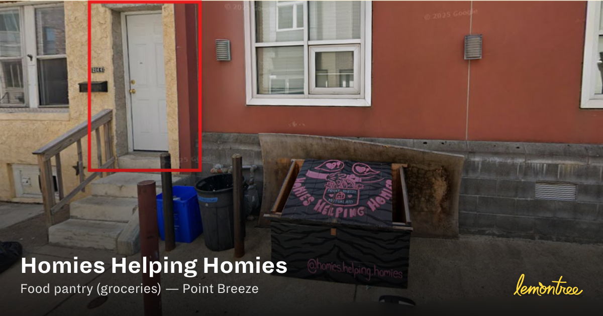 Homies Helping Homies — Lemontree