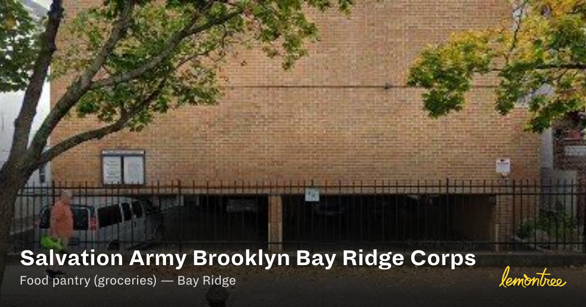 Salvation Army Brooklyn Bay Ridge Corps — Lemontree