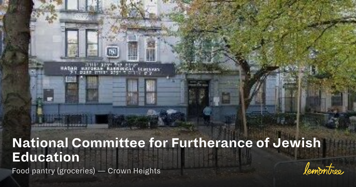 National Committee for Furtherance of Jewish Education — Lemontree