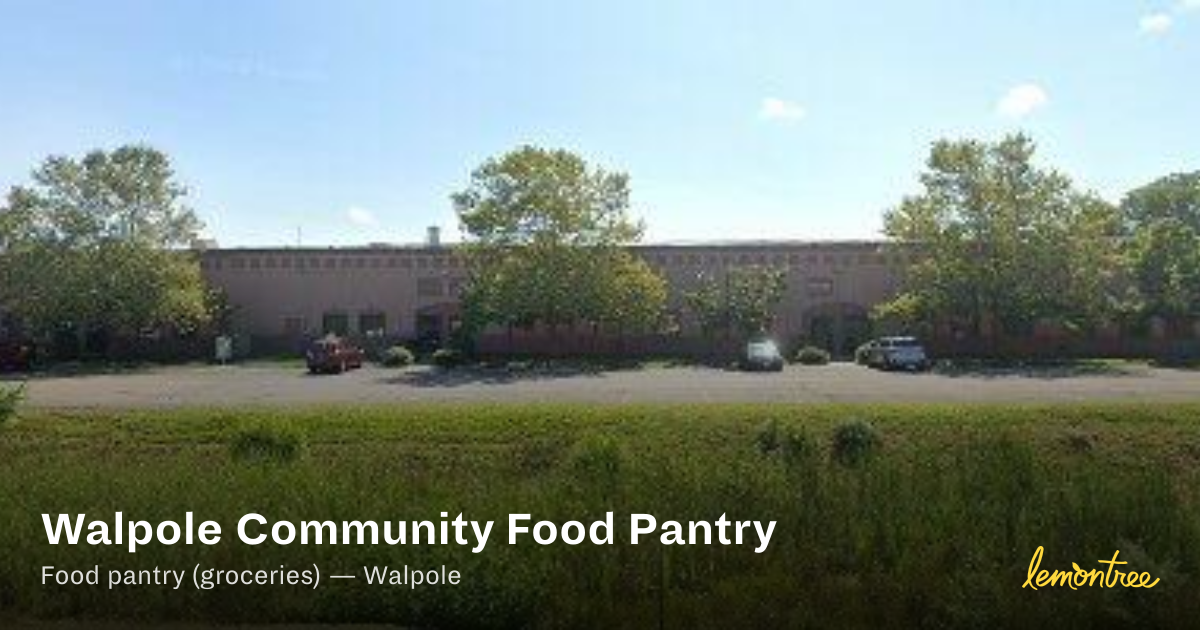 Walpole Community Food Pantry — Lemontree