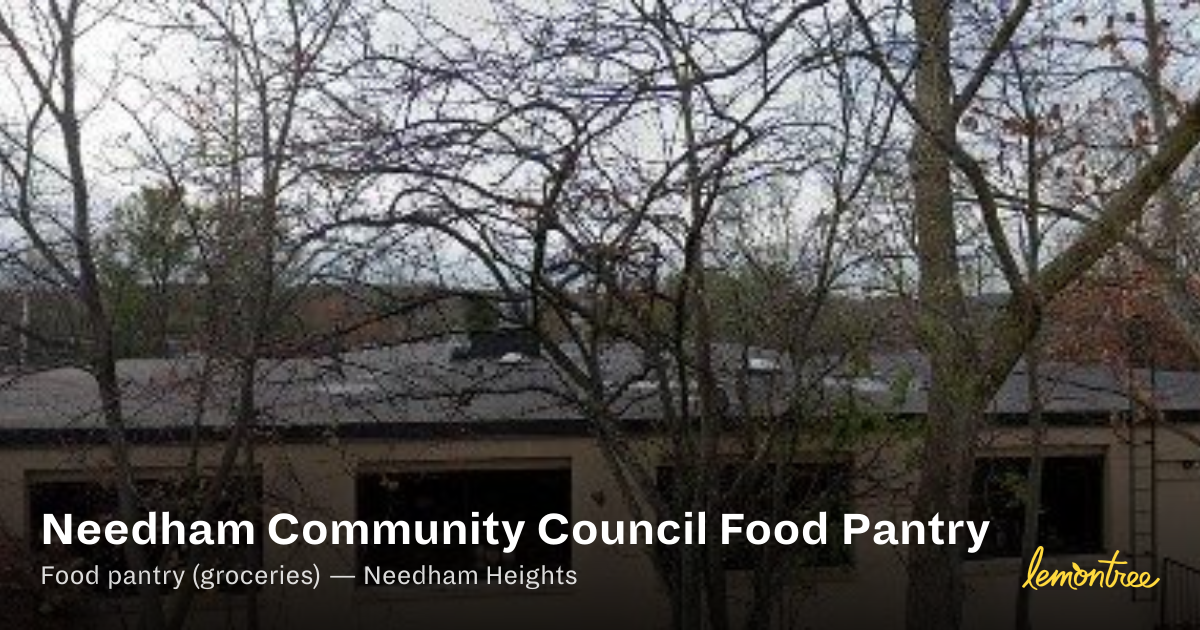 Needham Community Council Food Pantry — Lemontree