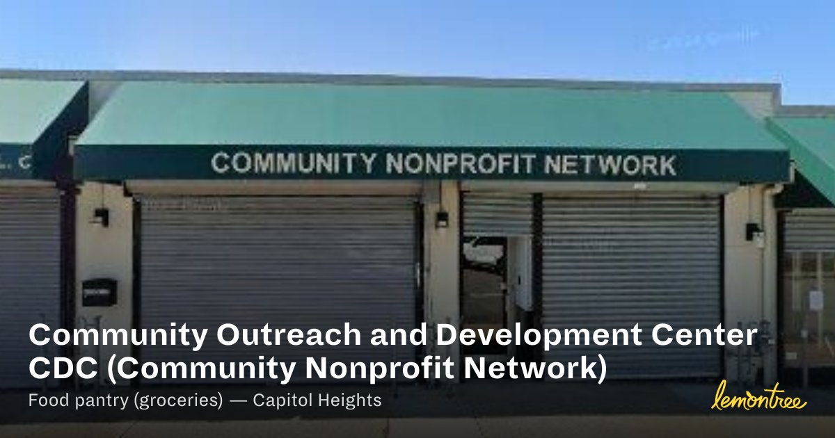 Community Outreach and Development Center CDC (Community Nonprofit ...