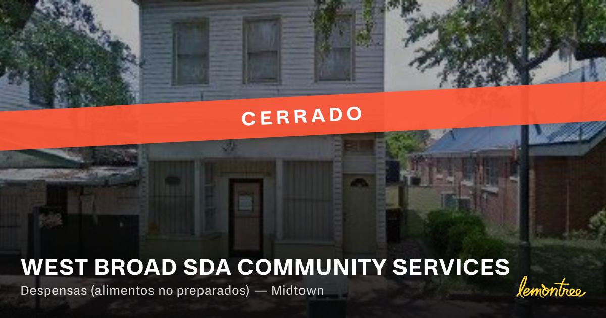WEST BROAD SDA COMMUNITY SERVICES — Lemontree