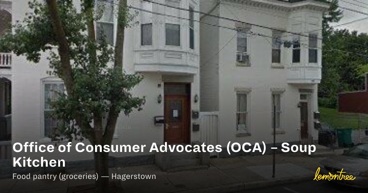 Office of Consumer Advocates (OCA) – Soup Kitchen — Lemontree