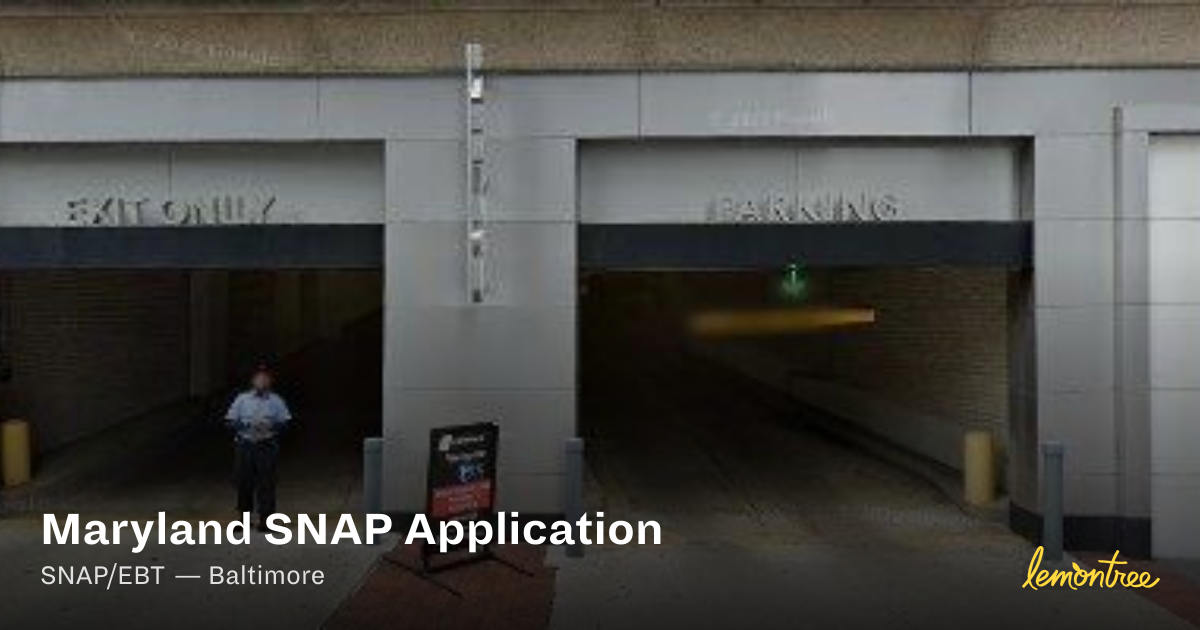 Maryland SNAP Application — Lemontree