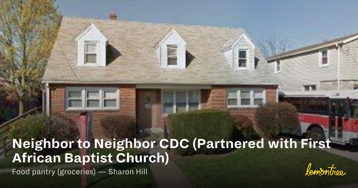 Neighbor to Neighbor CDC (Partnered with First African Baptist Church ...