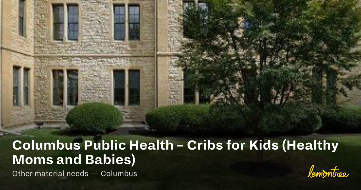 Baby Cribs Program — Lemontree