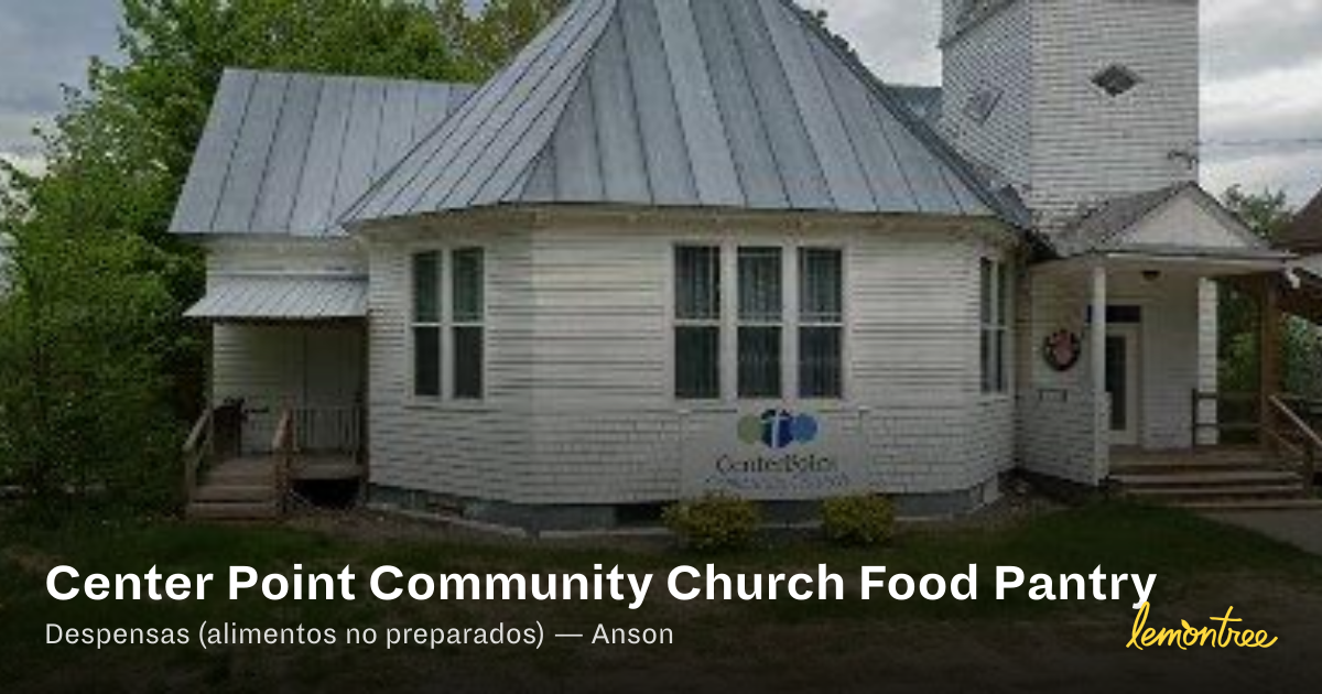 Center Point Community Church Food Pantry — Lemontree