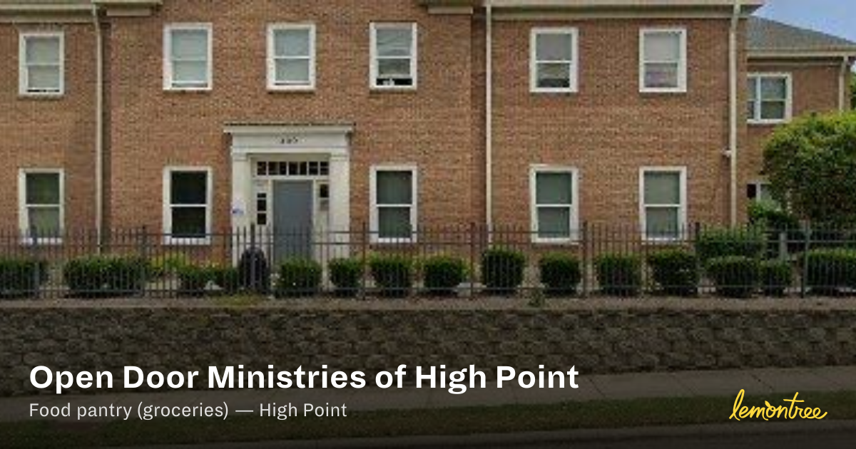 Open Door Ministries of High Point — Lemontree