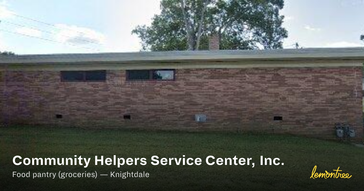 Community Helpers Service Center, Inc. — Lemontree