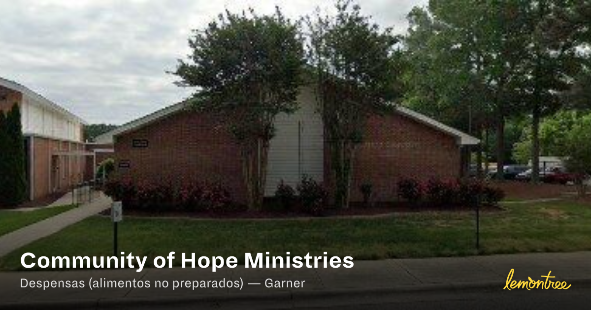 Community of Hope Ministries — Lemontree