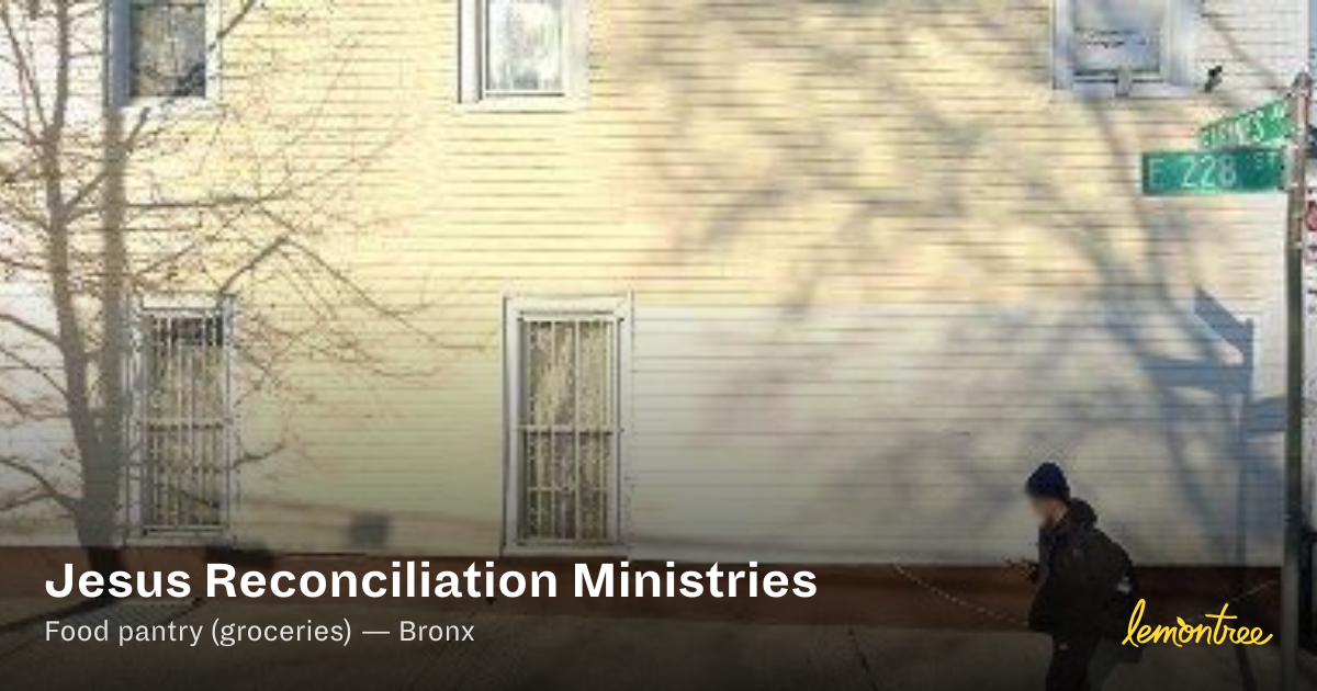 Jesus Reconciliation Ministries — Lemontree