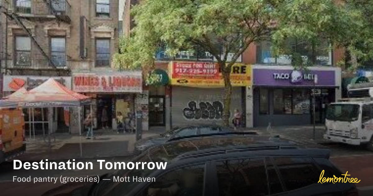 Destination Tomorrow — Lemontree