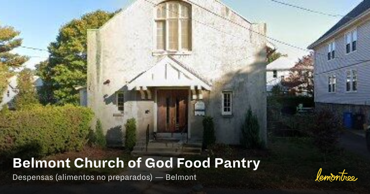 Belmont Church of God Food Pantry — Lemontree