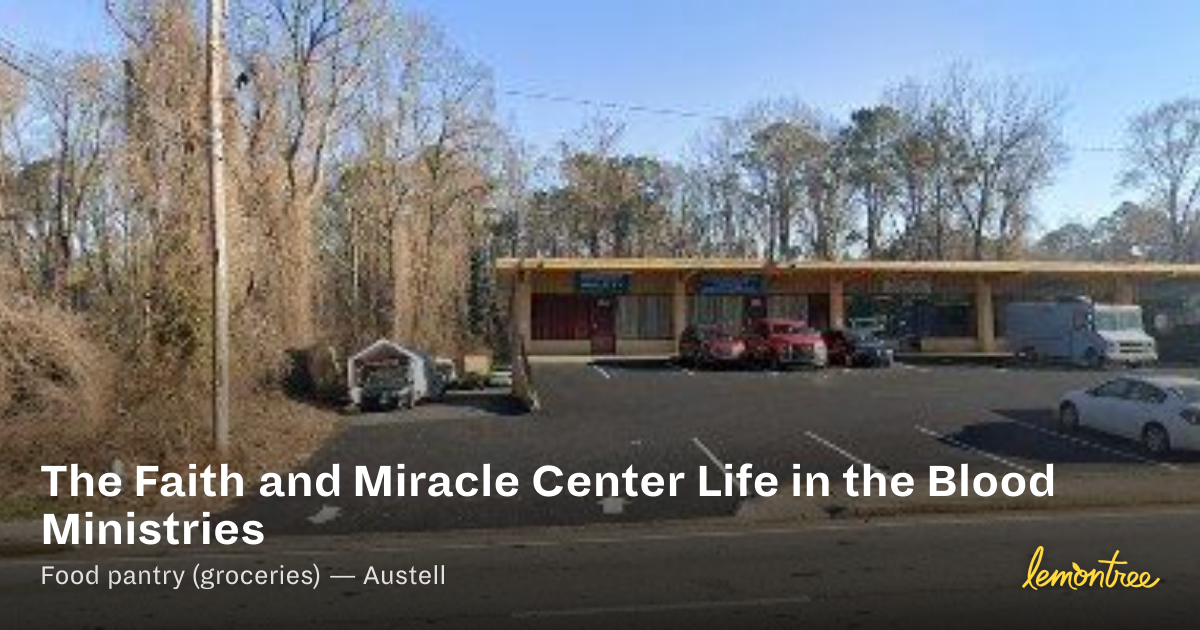 The Faith and Miracle Center Life in the Blood Ministries — Lemontree
