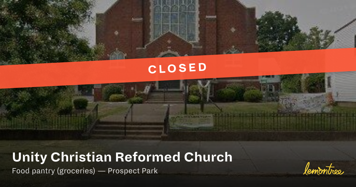 [Closed] Unity Christian Reformed Church — Lemontree