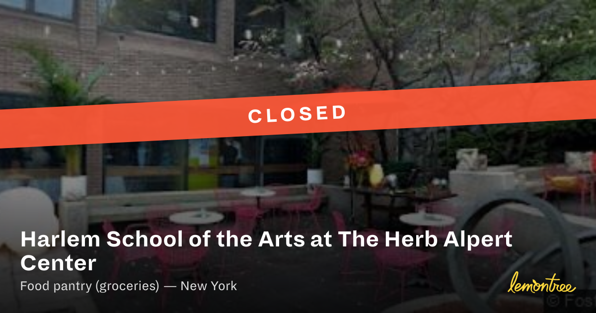 [Closed] Harlem School of the Arts at The Herb Alpert Center — Lemontree
