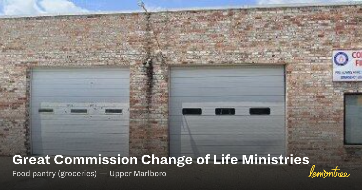 Great Commission Change of Life Ministries — Lemontree