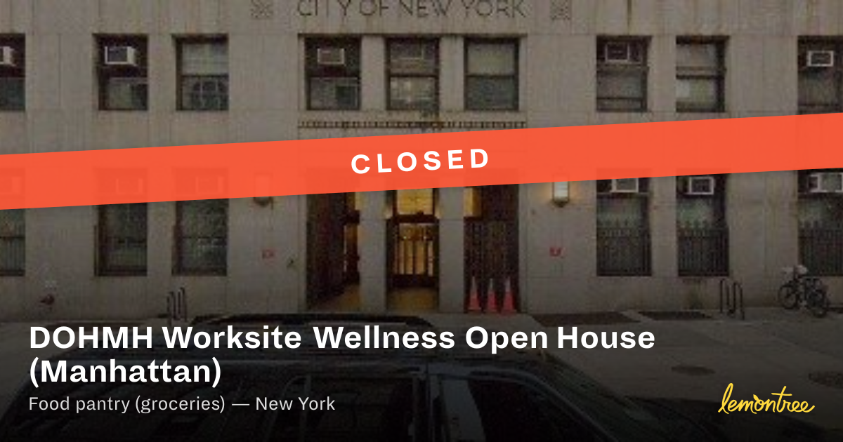 DOHMH Worksite Wellness Open House (Manhattan) — Lemontree