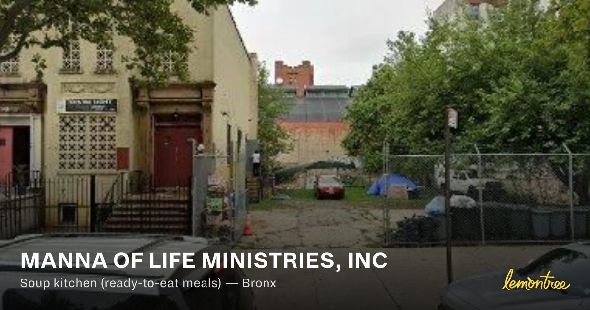 MANNA OF LIFE MINISTRIES, INC — Lemontree