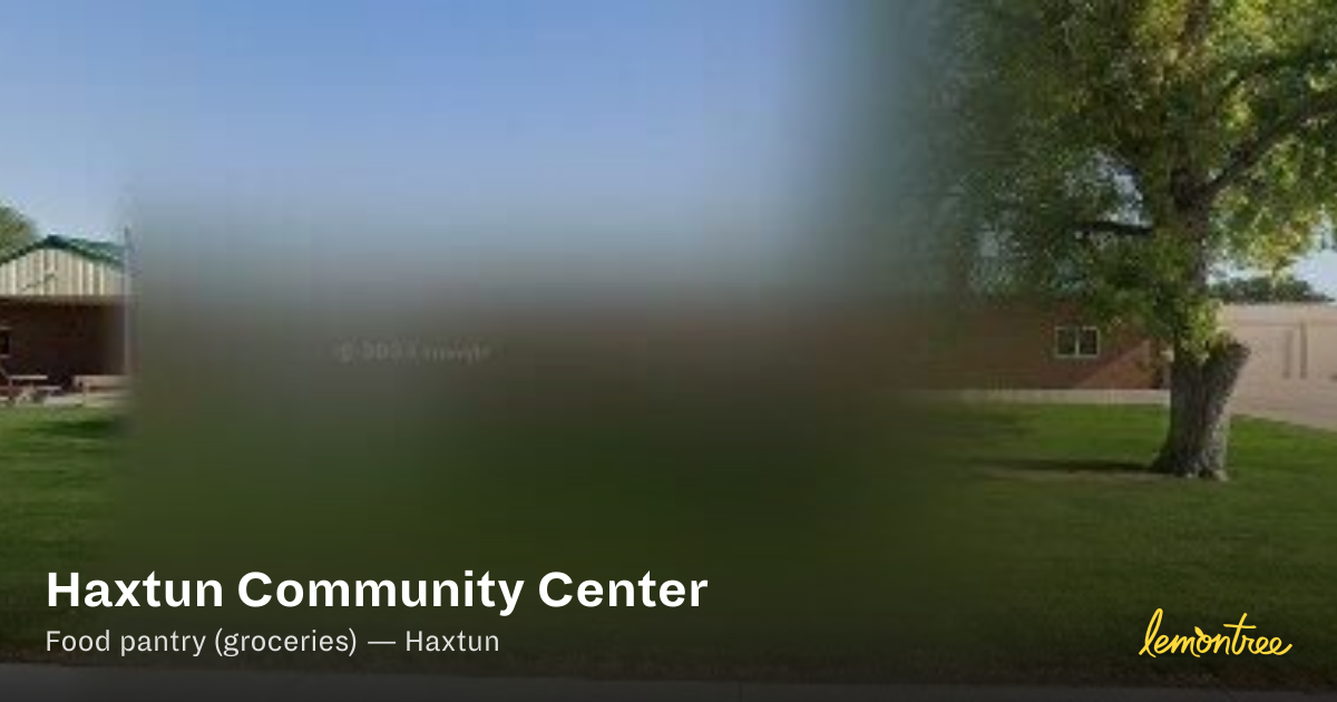 Haxtun Community Center — Lemontree